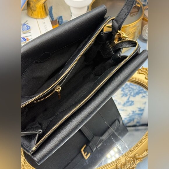 🆕 OROTON 🧿 NWOT Margot Crossbody, Black Pebble Leather - Picture 12 of 16